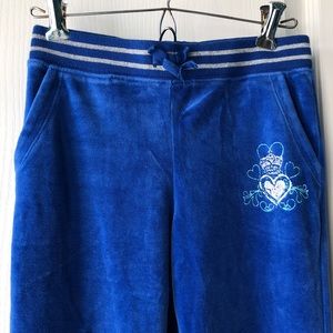 Children’s place blue velvet sweat pants!